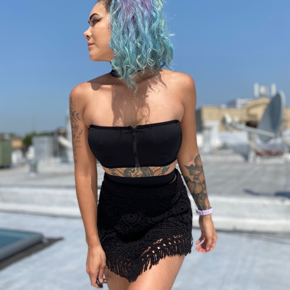 Nun Bangkok triple piece crop top bra top - Picture 5 of 9